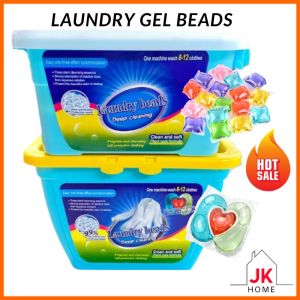 JK 100pcs Laundry Gel Beads Fragrance Liquid condensate bead perfume magic Washing Cleaner Sabun Basuh Baju