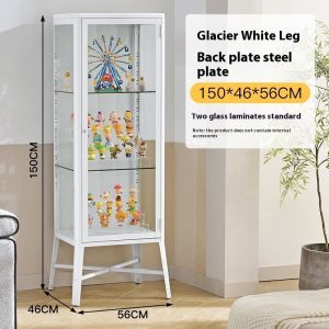 Display Cabinet Living Room Decoration Glass Storage Cabinet Transparent Display Cabinet Display Shelf