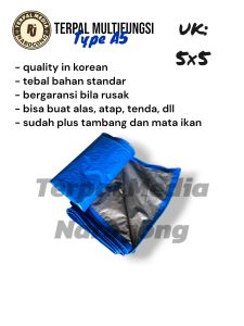 TERPAL A5 UKURAN 5x6/5x5/5x7/5x8/5x10 METER PERSEGI KWALITAS SEDANG
