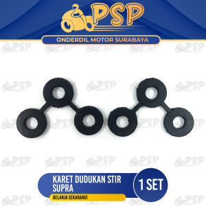 Karet Dudukan Stir Supra (Harga Per Set Isi 2) - Rubber Seat Peredam Ganjal Ganjel Pangkon Bracket