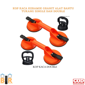 Kop Kaca Single Double 2 Kaki PVC Alat Pengangkat Kaca Keramik / Kop Angkat Kaca