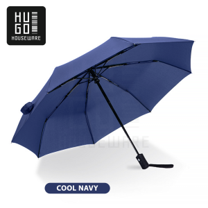 HUGO Payung Lipat Polos Otomatis Buka Tutup Anti UV Protection Payung Lipat Tiga Premium Quality