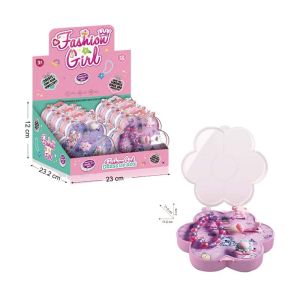 Girl pretend pl Toy hair ornament Princess Jewelry Box Dress Up Jewelry Storage Box Kid Toy for Girl