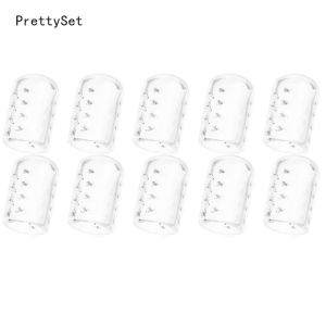 10Pcs Transparent Toe Protection Cover Separation Foot Wear Shoes Guard Foot Care Tools Breathable Silicone Toe Protector Fit Toe Anti-wear Sleeve