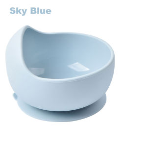 Baby Silicone BowlToddler Sucker Bowl With SpoonFood Grade Material Training Eating Bowl