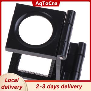[COD] AqToCna Ship within 24 hours 10X 28mm Folding Magnifier Stand Loupe with Scale for Textile Optical  Tool