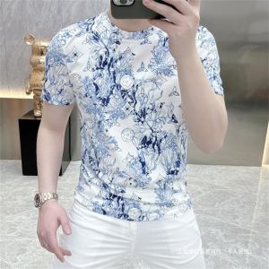 Mens T-shirt Moisture-wicking and Quick-drying Short-sleeved T-shirt Focus Slim Fit Vintage Elegance