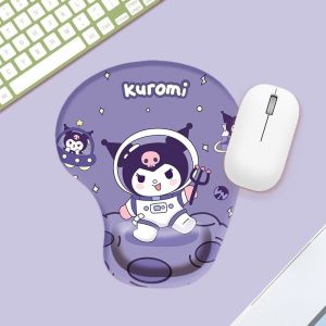 Sanrio Hello Kitty Wrist Guard Mouse Pad Silicone Cute Cinnamoroll Kuromi Pochacco 3d Wrist Pad Keyboard Hand Rest Pad