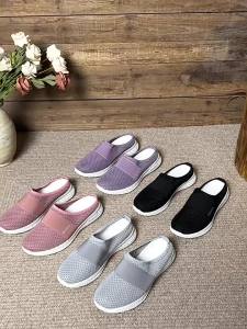 [Free Shipping] WomenS Outdoor Slippers Thick-Soled WomenS Shoes Breathable Half-Slippers For Ladies