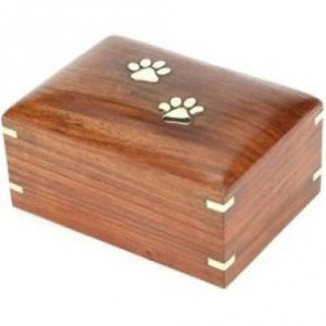 Pet Urn Wood Keepsake Urns for Cat Dogs Ashes