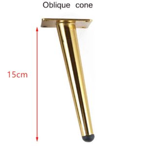 10/15/25/30cm Anti-Rust Kaki Sofa Besi / Kaki Sofa Besi Gold Stabil Kaki Kursi Besi Kuat Untuk Sofa Lemari Dan Meja Kopi