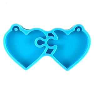 Heart Silicone Resin MoldValentines Epoxy Casting Mold for DIY Crafts Pendant Making Keychain Silicone Mold