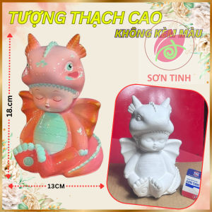 Tượng thạch cao Skull Panda CÔ DÂU M13 (Không kèm màu) Bé Tô Màu Tô Tượng
