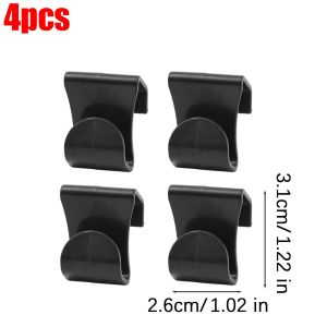 40x Car Hook Hidden Glove Box Hanger Black Plastic Bag Purse Storage Accessory Automotive Interior Organizer Space Saving Holder