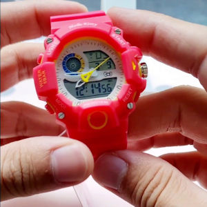 Sanrio Hello Kitty Girls Ladies Sporty Digital Watch with Silicon Strap HKSQ3390