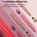 Smooth Lip Liner Matte Lip Crayon Matte Lipstick Lip Gloss Matte Lipliner Long-lasting Non-stick Cups Lip Pencil-🌹Tamia. 