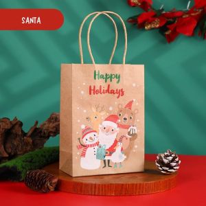 Paper Bag Natal Paperbag Kertas Kraft Christmas - Kantong Tas Kado Hampers Souvenir Natal GB128