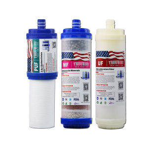 10 Inch 3PCS Water Purifier Replacement Filter PP UDF/5in1/Ultrafiltration
