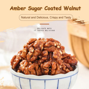 Snacks Honey Amber Sugar Coated Walnut Meat Bags Snack Dried Fruit  Nuts Fried New Goods