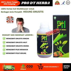 Obat Sinusitis Polip Hidung Paling Ampuh Hidung Tersumbat Pilek Menahun Anosmia Hidung Bau Busuk Sinusitis Kronis Infeksi Saluran Pernafasan Pro Dt Herba 100% Produk Original Alami