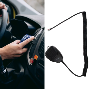 Upgraded Speaker-Mic with Reinforced Cable Shoulder Microphone 8Pin HM-118N ABS & Metal Made- for HM-118N IC-706