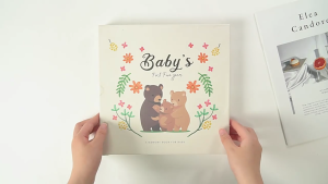 Baby Growth Journal To Document Milestones Development Data Scrapbook For Birthdays Baby Shower Gifts