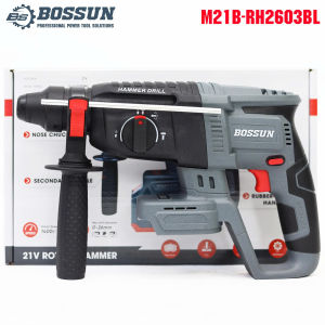 Máy Khoan Bê Tông Pin Bossun M21B-RH2603BL Không Chổi Than Lực Đập Mạnh Siêu Khoẻ