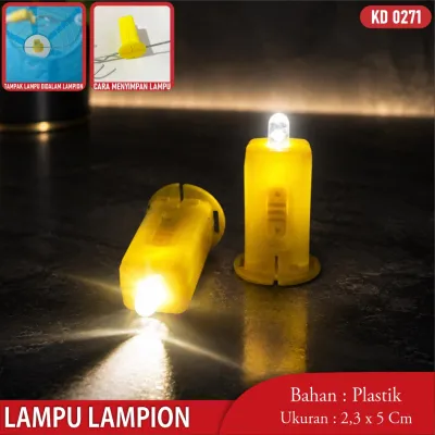 Lampu Led Lampion Mini Gantung Cahaya Putih Warna warni Hiasan Outdoor Anti Air Hanging Latern