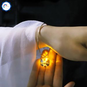 Vòng Tay Cloisonne Hạt Đèn Phát Sáng Phong Cách Retro Cổ Điển [TẶNG 1 HẠT ĐÈN MIỄN PHÍ] -SOHANEI FAM- Vòng Tay Trang Sức Vòng Tay Phát Sáng Vòng Tay đẹp Cloisonne Bracelet