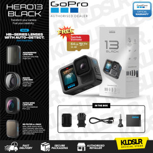 (READY STOCK) GoPro HERO13 / HERO 13 / HERO12 / HERO 12 Black Video 27 MP HyperSmooth 6.0 Action Camera (GoPro Malaysia)