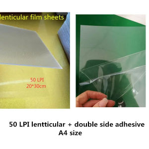 50 LPI 3D Photo Making Materials 10 pieces 580mic Thickness Lenticular Film Sheets A4/A3/A2 size