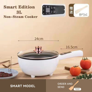 Electric cooker wok electric Frying Pan 3L/4L Smart Multifunctional Big Capacity Non-Stick With Steamer Cooking Pot
