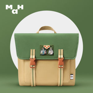 【Environmental Protection Series】MAH X Ruo Guan Nian hua Joint Bookbag Female College Student Premium Sense Cambridge Backpack Men