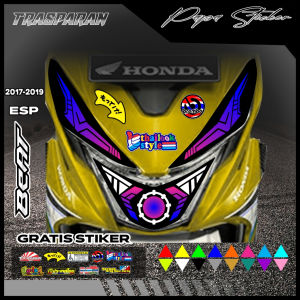 STIKER VARIASI LAMPU ALIS MOTOR BEAT ESP 2017-2019 KEREN TERBARU PAPA 01