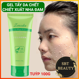 Gel Tẩy Tế Bào Da Chết ZENCOLOR Chiết Xuất Nha Đam Tuýp 100gr – Làm Sạch Da Chết Dưỡng Sáng Làn Da Se Khít Lỗ Chân Lông