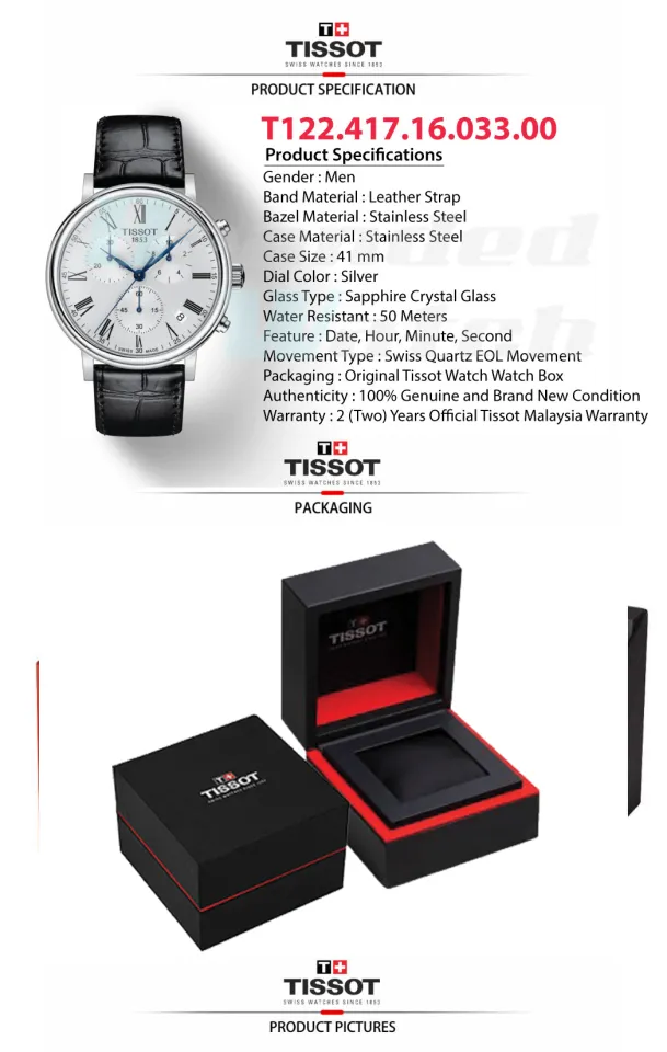 Official Warranty] Tissot Men's Carson Premium - Main Image