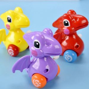 Mainan Anak Balita Baby Naga Warna Lucu bisa Jalan dan Putar Clockwork