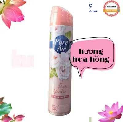 Xịt phòng pure air chính hãng chai nhôm 280ml mẫu mới nhất hương thơm mát dịu nhẹ