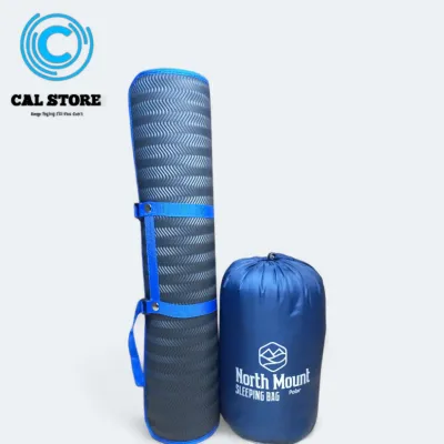 Paket Camping Sleeping Bag Polar SUPERR Matras Karet 200cm – Hangat Tebal Praktis Outdoor