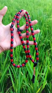 tasbih kombinasi red coral marjan dan akar bahar