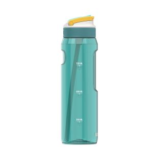 Kambukka LAGOON 1000ml Plastic Water Bottle BPA Free Leak Proof Angled Straw Travel Sports Outdoor Exercise Fitness
