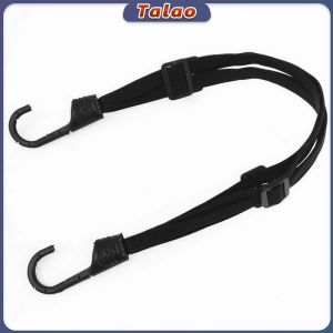Talao Motorcycle Strength Retractable Helmet Luggage Safety String Anti-Drop Elastic Adjustable Rope Strap with 2 Hooks