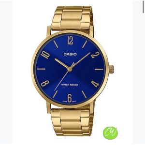 CASIO MEN GOLD STAINLESS STEEL BAND WATCH MTP-VT01G-1B / 1B2 / 7B / 2B / 2B2 / 5B