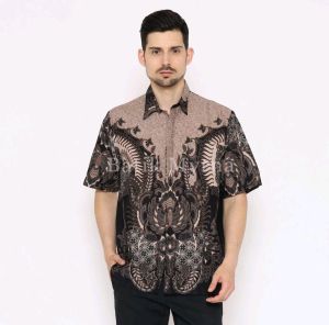 Batik Couple Keluarga Pasangan Ayah Ibu Anak Laki Perempuan Lengan Pendek Panjang Modern Alexander