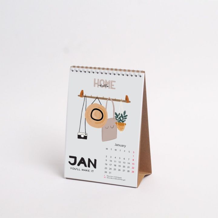 Bukuqu Kalender Meja - Calendar Ukuran A5 - Kalender Meja Aesthetic ...