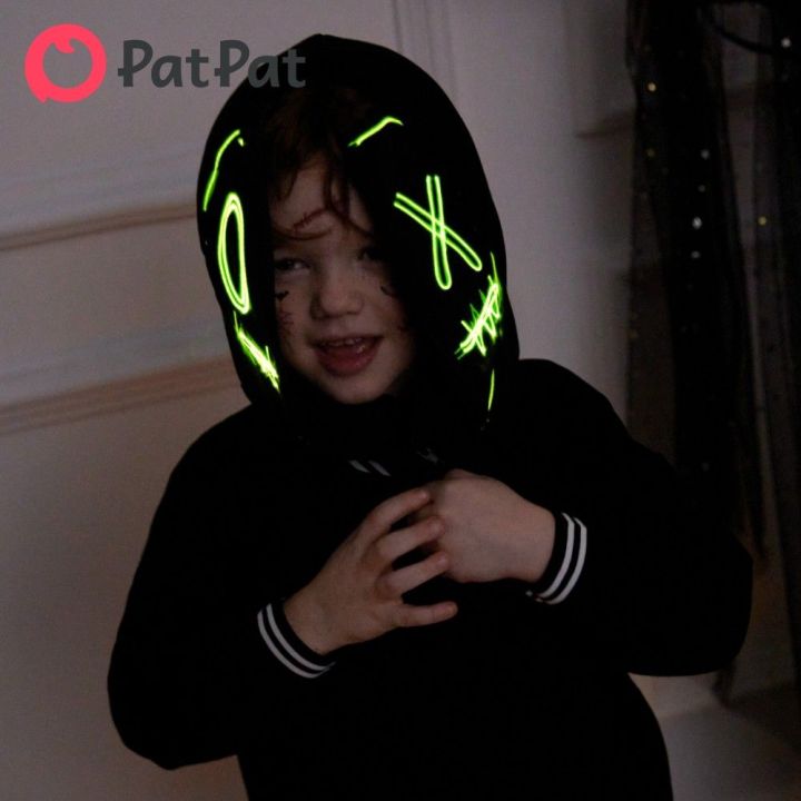 Patpat 95% cotton Go-Glow chiếu sáng áo khoác với ánh sáng lên khuôn ...