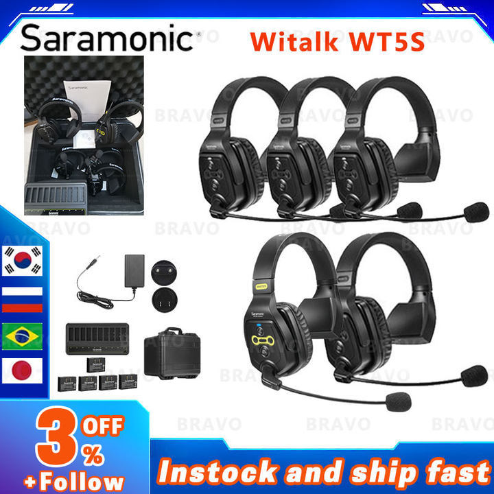 【Hottest Trends】 Saramonic Witalk Wt5s Full Duplex Communication