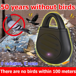 【800㎡ without birds】60KHZ bird repellent pigeons repellent bird dispeller ultrasonic bird repellent bird repellent outdoor radiation-free 360°all around bird repellent portable bird repellent