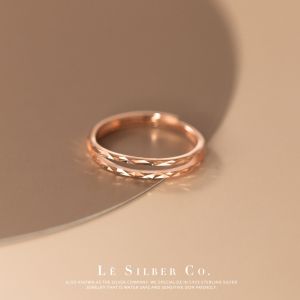 Le Silber Co. S925 Sterling Silver - Dazzling Duos Ring Cincin Perak