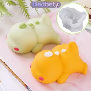 Heabety Khuôn làm bánh thạch hoạt hình dễ thương Khuôn làm bánh trang trí công cụ làm bánh nằm rồng Kitty sữa Pudding Khuôn Silicone khuôn sữa trứng